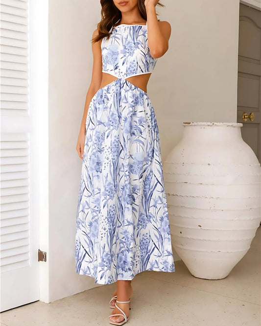 Blue Ivory Midi Dress