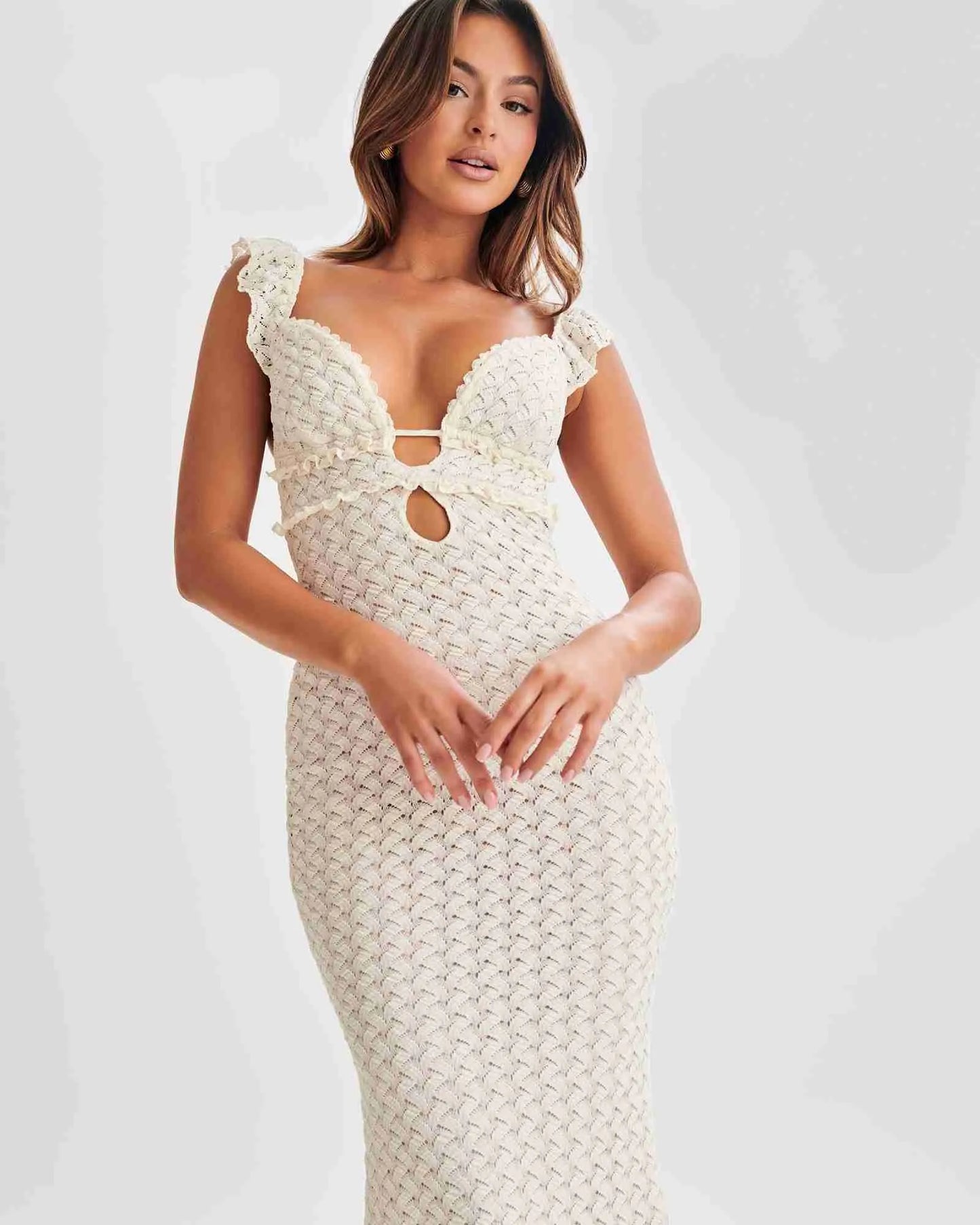 Clarabell Crochet Maxi Dress