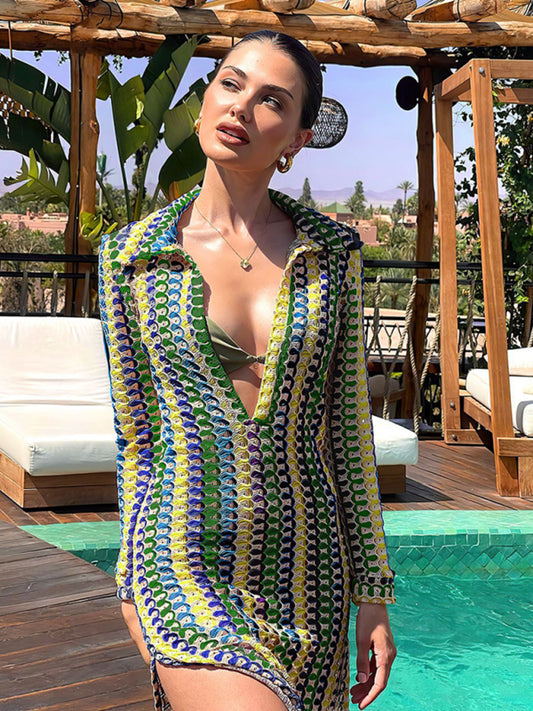 Lana Crochet Maxi Dress - Cactus