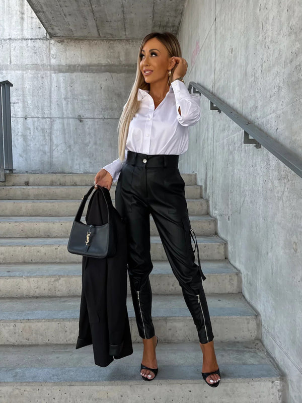 Noir™ Faux Leather Pants