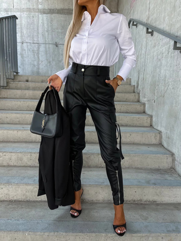 Noir™ Faux Leather Pants