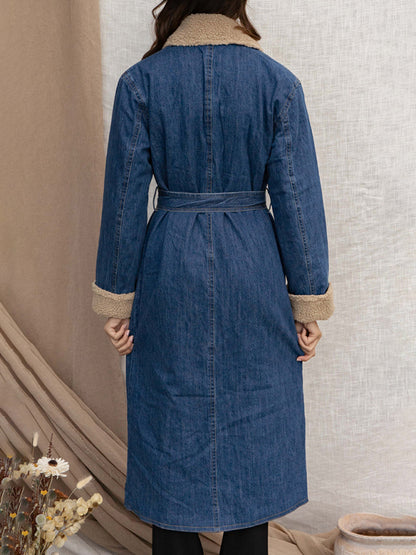 Ella™ Lambswool Lined Denim Coat