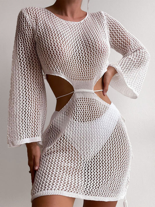 Linnea Crochet Mini Dress White